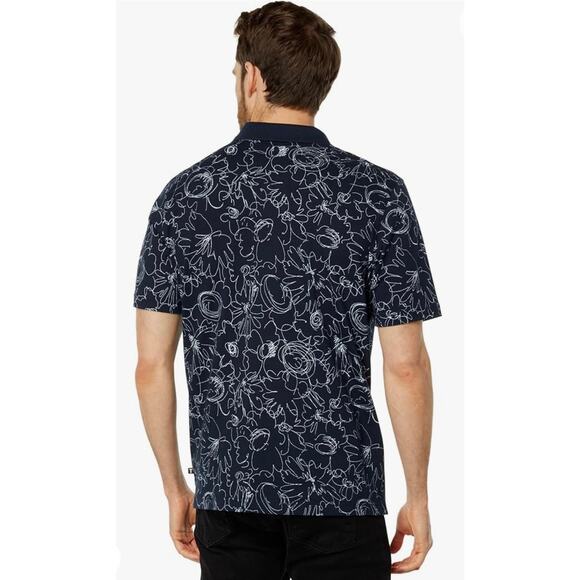 Ted Baker Holler - all over doodle polo - size 4/ Large - Picture 2 of 9